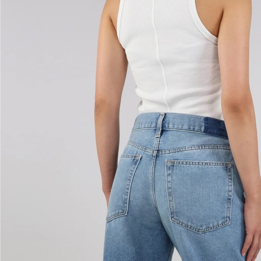 Etica Stanton Wide Leg High Rise Jeans Blue Wash Size 28 Vintage 90s Style” - Picture 7 of 9